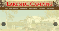 Desktop Screenshot of lakesidecamping.com